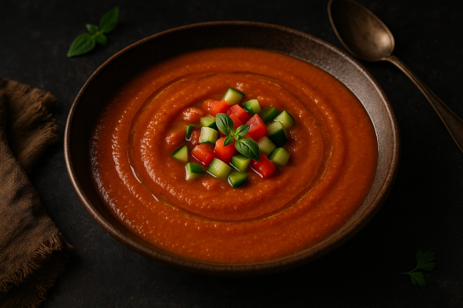 Gazpacho andaluz tradicional