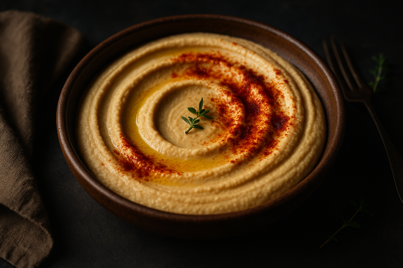 Hummus casero ultra cremoso