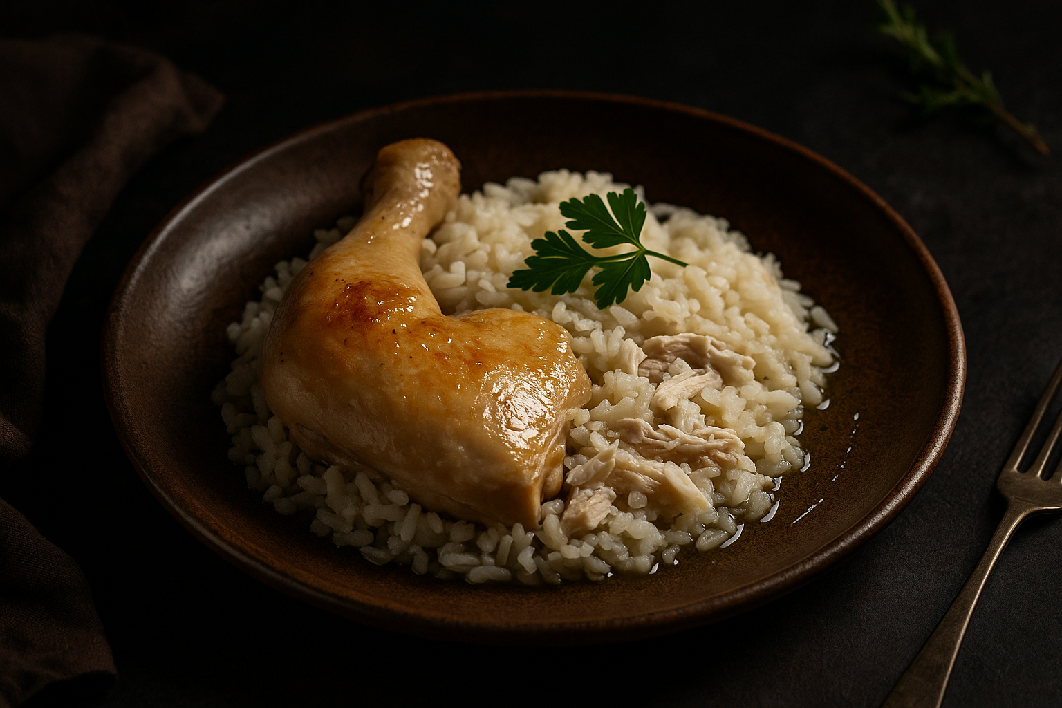 Pollo hervido con arroz para perros