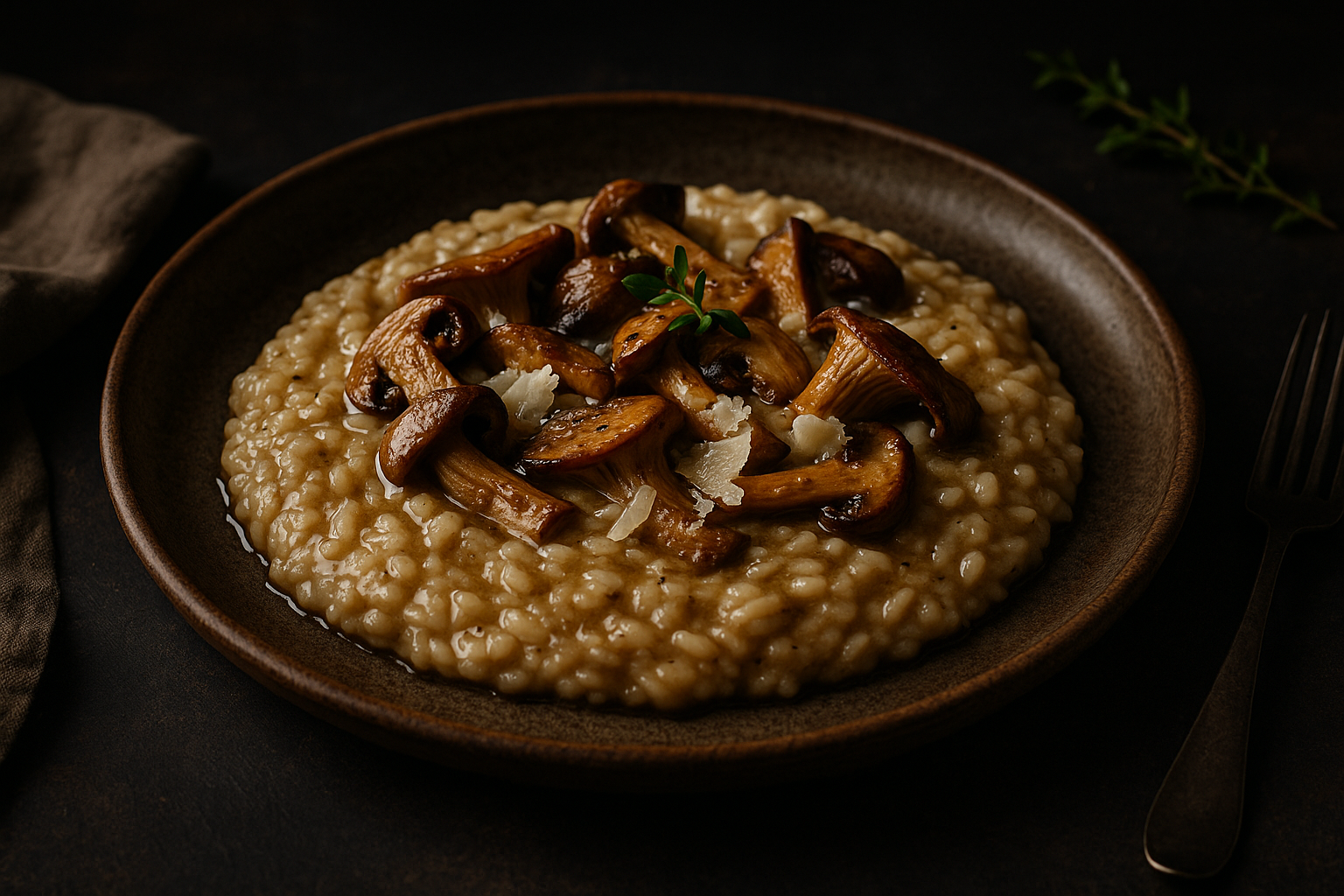 Risotto cremoso de setas